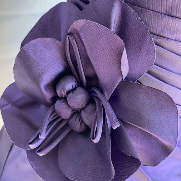 Mari Lee strapless purple prom dress size 3/4 - Picture 14 of 15